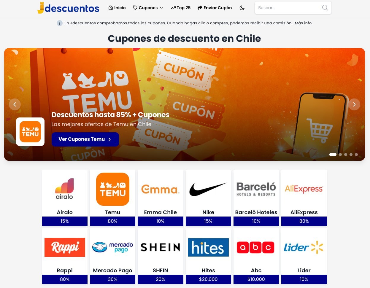 Jdescuentos.cl - comunidad de descuentos en Chile