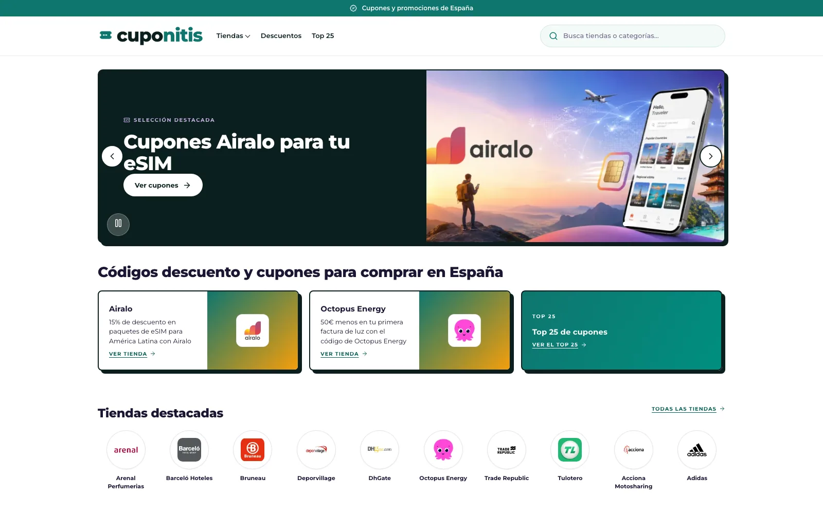 Cupones comprobados para comprar más barato.